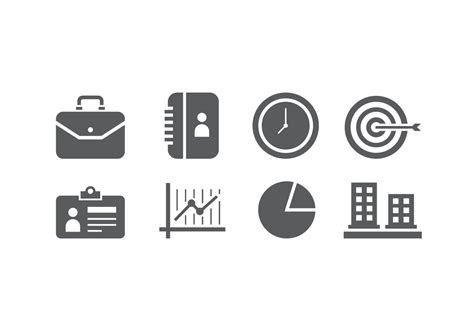 Business icons 141739 Vector Art at Vecteezy