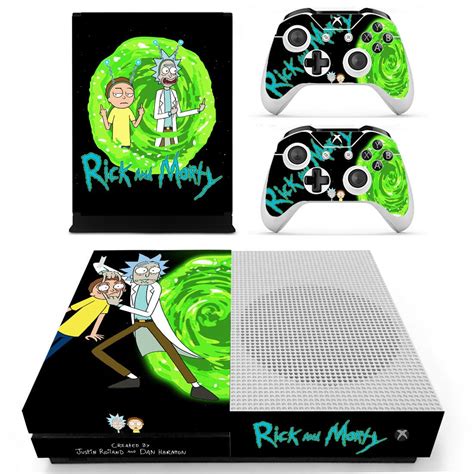 Rick and Morty Xbox one S Skin for Xbox one S Console and 2 Controllers