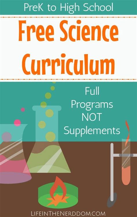 FREE Science Curriculum for All Grades (Pre-K to High School) | Homeschool science curriculum ...