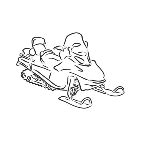 snowmobile vector sketch 17050891 Vector Art at Vecteezy