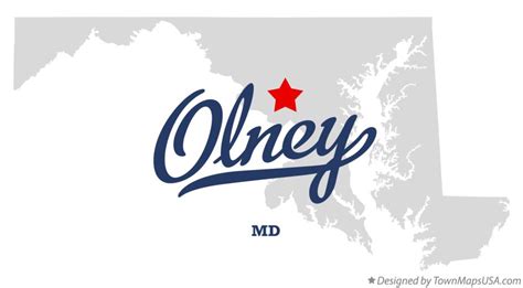 Map of Olney, MD, Maryland