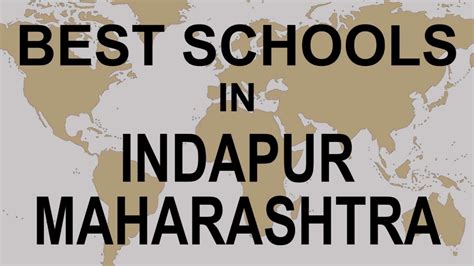 Schools around Indapur, Maharashtra CBSE, Govt, Private, International | Total Padhai - YouTube