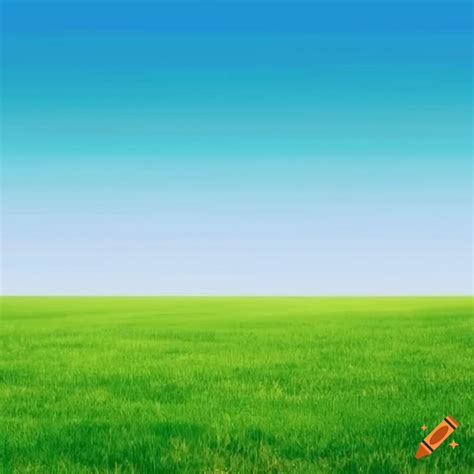 Green grass and blue sky horizon on Craiyon