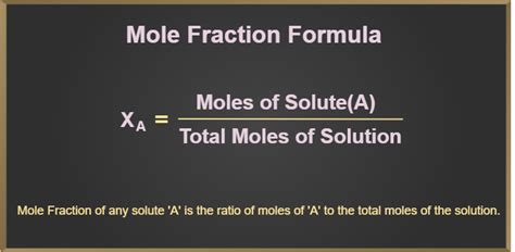 Mole fraction: Definition, Formula, Solved Examples & FAQs