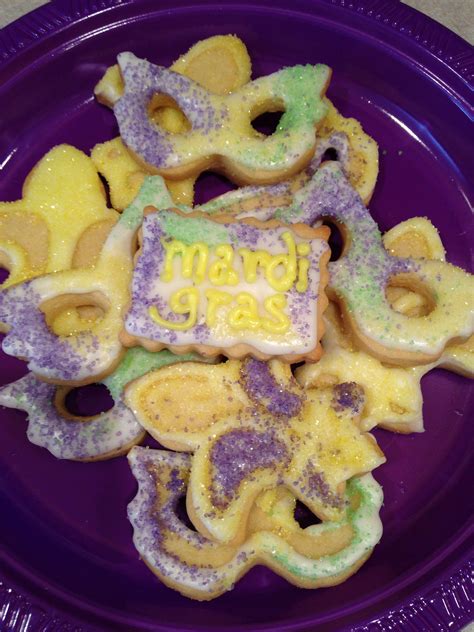 Mardi Gras cookies | Mardi gras cookies, Desserts, Gras