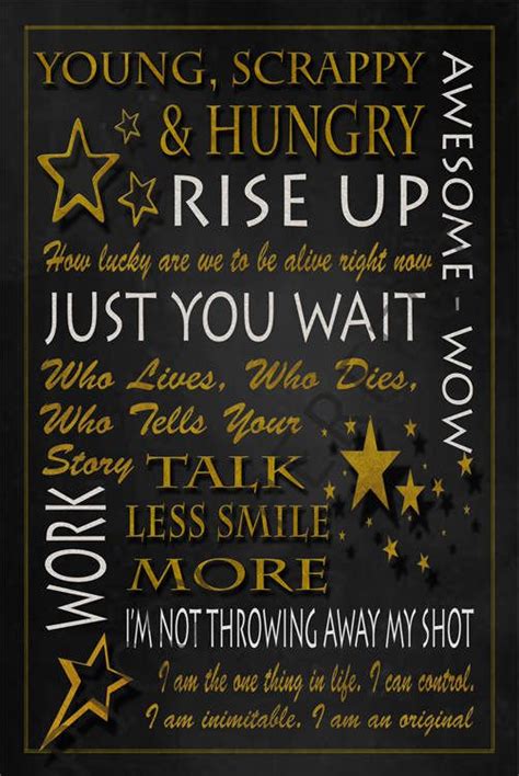 Hamilton Musical Poster Quote Print Word Art Word Cloud | Hamilton ...