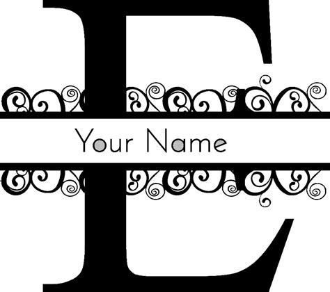 Letter E Monogram | Customize Online | Instant Download