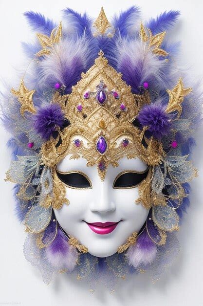 Premium AI Image | carnival mask masque masquarade mardi gras flyer template