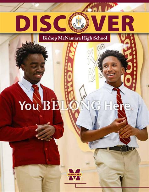 DISCOVER Bishop McNamara - You BELONG Here - Admission's Viewbook by ...