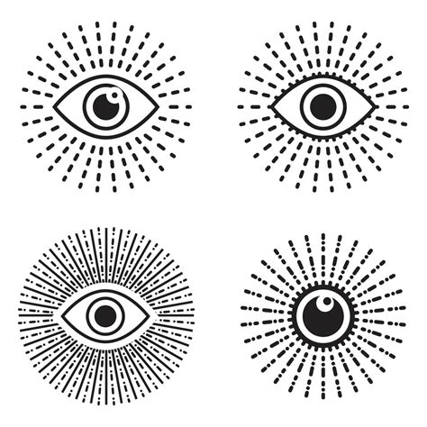 Set of Blue Eye Logo, Icon. Vector illustration. 23174677 Vector Art at Vecteezy