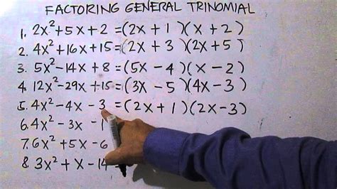 Factoring General Trinomial 2 - YouTube