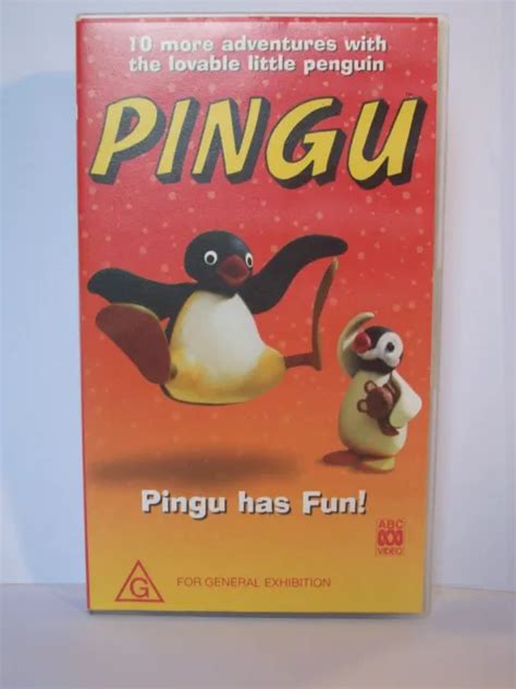 PINGU HAS FUN VHS Cassette ABC for Kids 10 Episodes $22.00 - PicClick AU