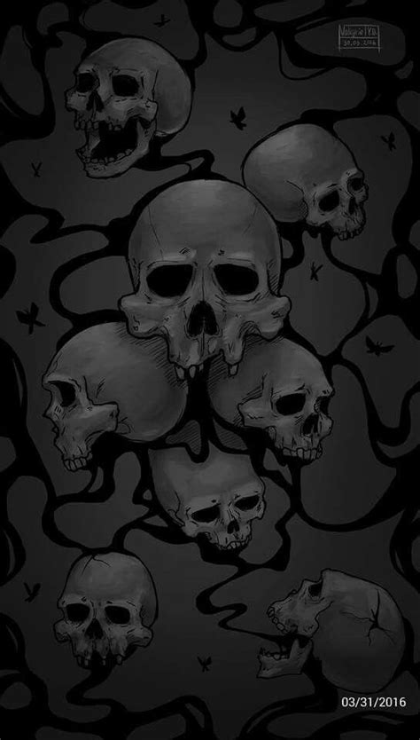 Pin by J. Gabriel Alfa Toru on Skulls and skeletons | Skull wallpaper, Gothic wallpaper, Phone ...