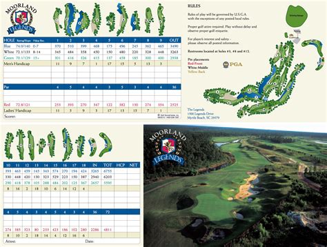 Legends Golf Course Scorecard