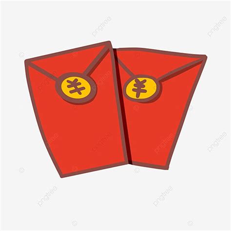 Red Envelope Clipart PNG Images, Big Red Envelope Childs Lucky Money ...