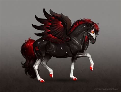 Demon Horse | Demon horse, Fantasy horses, Magical horses