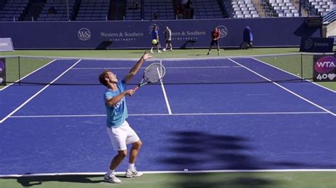 Richard Gasquet Forehand and Serve In Super Slow Motion - 2013 Cincinnati Open