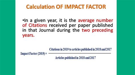 What is Impact Factor of the Journal? - YouTube