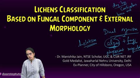 Lichens Classification: Based on Fungal Component & External Morphology | NEET Biology - YouTube