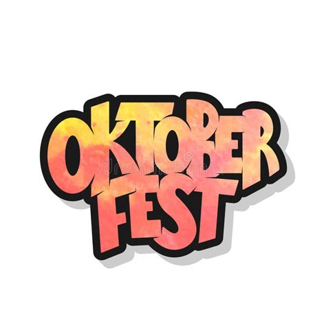 Oktoberfest Logotype. Oktoberfest Celebration Design on Textured Background Stock Vector ...