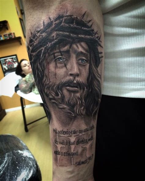 Jesus Tattoo Half Sleeve