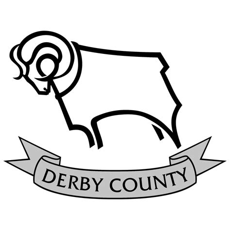 Derby County FC Logo Black and White – Brands Logos