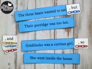 Editable Sentence Strips for Compound Sentences - This Reading Mama