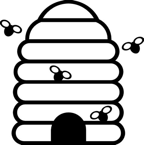 Simple Beehive Art Clip Art at Clker.com - vector clip art online ...