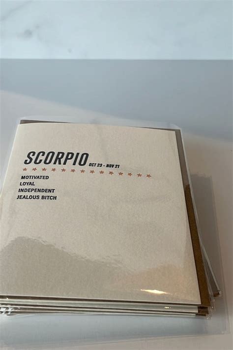 Scorpio Birthday Card - ShopperBoard