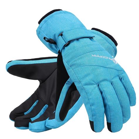 Women's Zippered Pocket Touchscreen Ski Snowboard Gloves - Walmart.com - Walmart.com