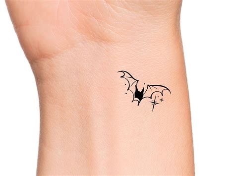 Bat Stars Temporary Tattoo - Etsy