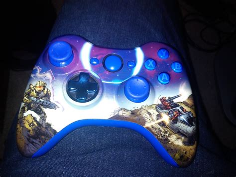 Custom "Halo" Xbox 360 Controller (made by /u/PearlGamez) : r/controllerporn