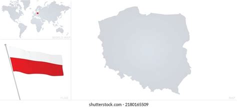 Poland Map Flag Vector Stock Vector (Royalty Free) 2180165509 ...