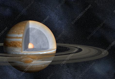 Jupiter's interior, artwork - Stock Image - C022/2499 - Science Photo Library