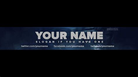 Gimp Youtube Banner Template | Sample Template