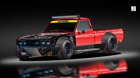 ArtStation - Datsun 620 drift missile, CS 23 Drift Truck, Rc Drift Cars, Tuner Cars, Jdm Cars ...