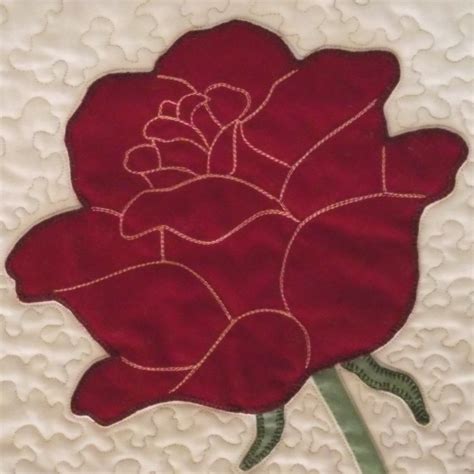 Lizzie Lenard Vintage Sewing: Jubilee Rose Appliqué Pattern