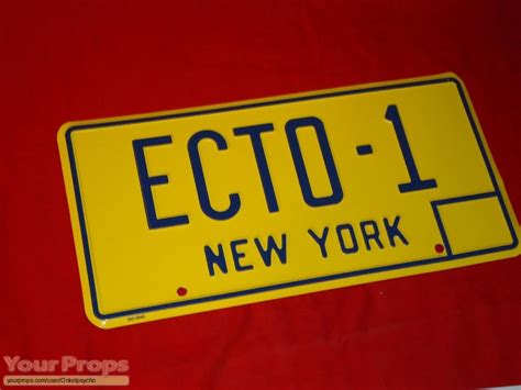 Ghostbusters Ecto 1 License Plate replica movie prop