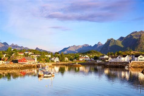 Premium Photo | Fishing village in lofoten islands