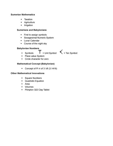 Sumerian-Mathematics - Sumerian Mathematics Taxation Agriculture ...