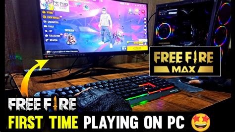 FIRST GAMEPLAY OF FREE FIRE MAX IN PC||PLAYING FIRST TIME FREE FIRE MAX IN PC|| GARENA FREE FIRE ...