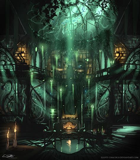 Slytherin Common Room by Eliott-Chacoco on DeviantArt