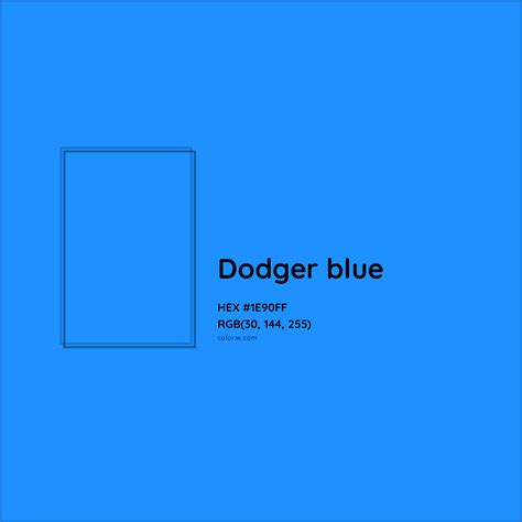 Dodger blue Complementary or Opposite Color Name and Code (#1E90FF ...