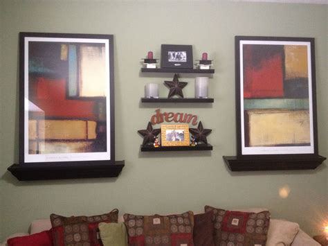 A wall I did to bring color to a TV room | Tv room, Decor, Home decor