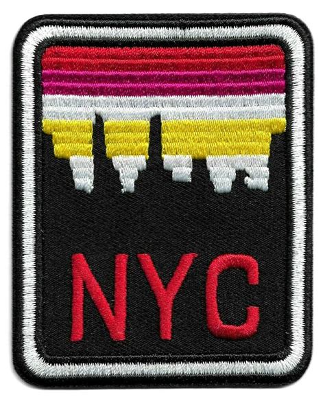 NYC New York City Skyline Patch Embroidered Iron or Sew On Patches #NA ...