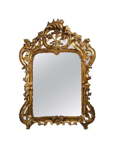 Louis XV Period Gilded Wood Mirror