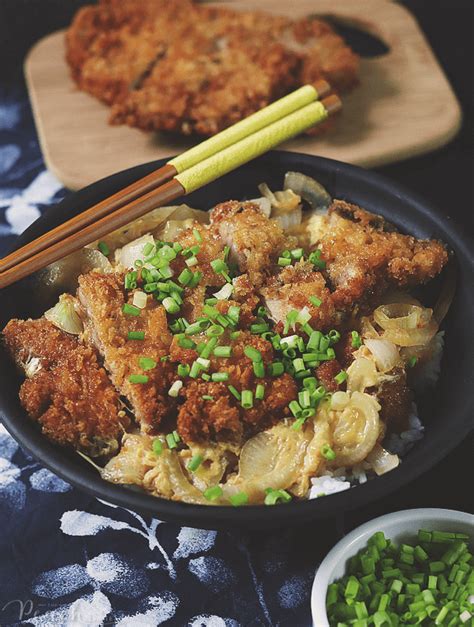 Katsudon (Pork Cutlet Rice Bowl) - The Peach Kitchen