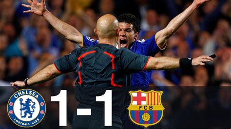 Chelsea vs Barcelona 1-1 UCL 2008/09 - All Goals & Higlights - YouTube