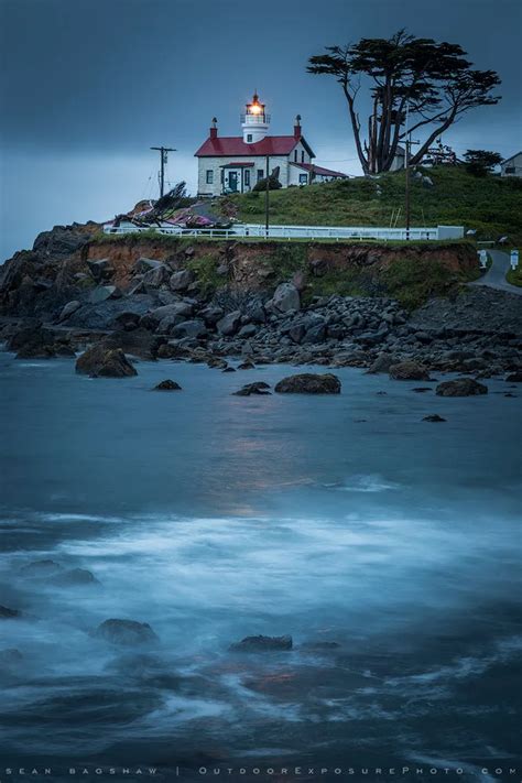 battery point lighthouse stock image, crescent city, California - Sean Bagshaw Outdoor Exposure ...