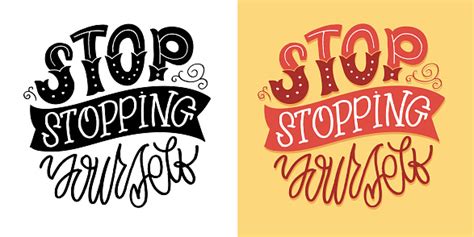 Lettering Hand Drawn Slogan Funny Quote For Blog Poster And Print Design Modern Calligraphy Text ...